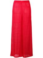 Missoni Mare Chevron Knit Trousers - Red