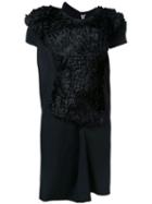Comme Des Garçons Pre-owned Abstract Ruffle Dress - Black
