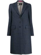 Ps Paul Smith Fitted Button Coat - Blue