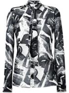 Veronique Leroy Printed Shirt, Women's, Size: 40, Black, Viscose