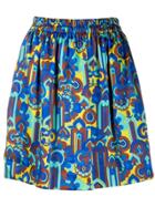 La Doublej All-over Print Pouf Skirt - Blue