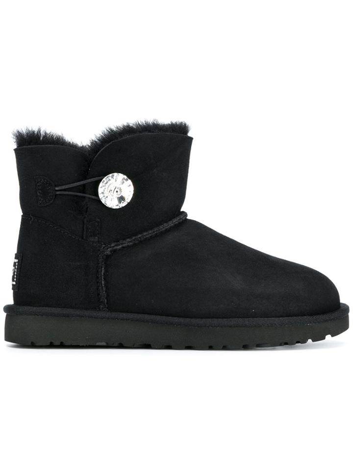 Ugg Australia Embossed Button Boots - Black
