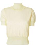 Fendi Short-sleeve Stripe Top - Yellow & Orange