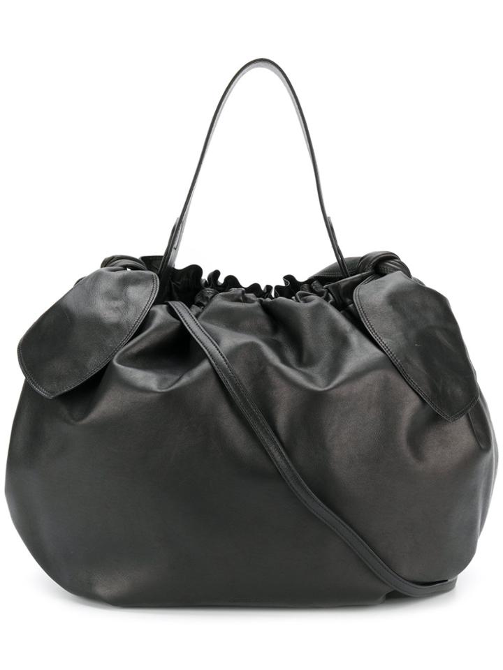 Simone Rocha Gathered Bow Tote Bag - Black