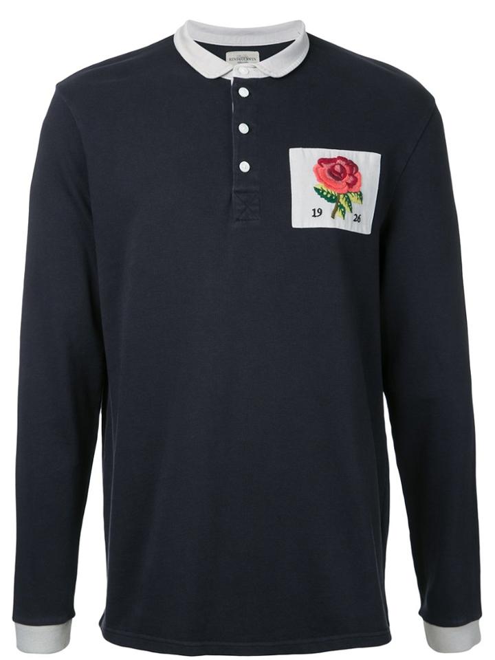 Kent & Curwen Stokes Rose Polo Shirt - Blue