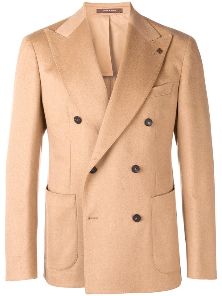 Tagliatore Double Breasted Jacket - Nude & Neutrals