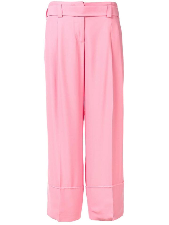 Cédric Charlier Belted High Waist Trousers - Pink