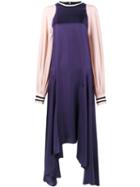 Roksanda Asymmetric Hem Maxi Dress, Women's, Size: 12, Pink/purple, Silk