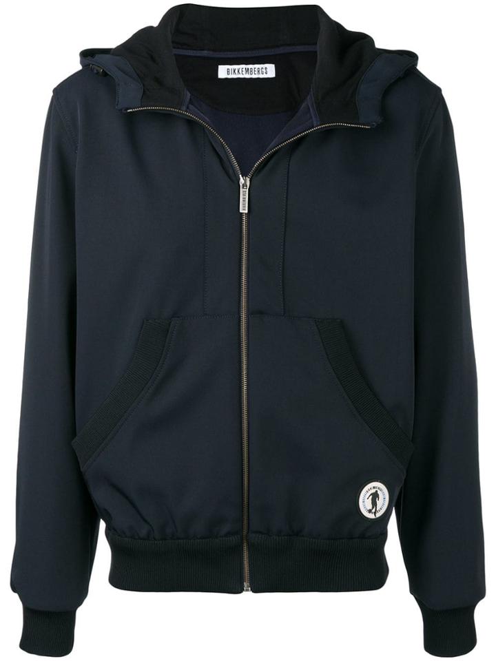 Dirk Bikkembergs Zipped Hooded Jacket - Blue