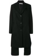 Aalto Layered Single Breasted Coat - Black