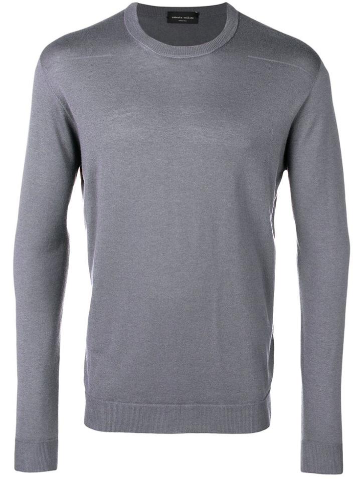 Roberto Collina Crew Neck Sweatshirt - Grey