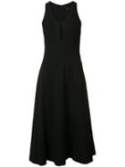 Alexander Wang V-neck A-line Dress, Women's, Size: 8, Black, Polyester/spandex/elastane/acetate