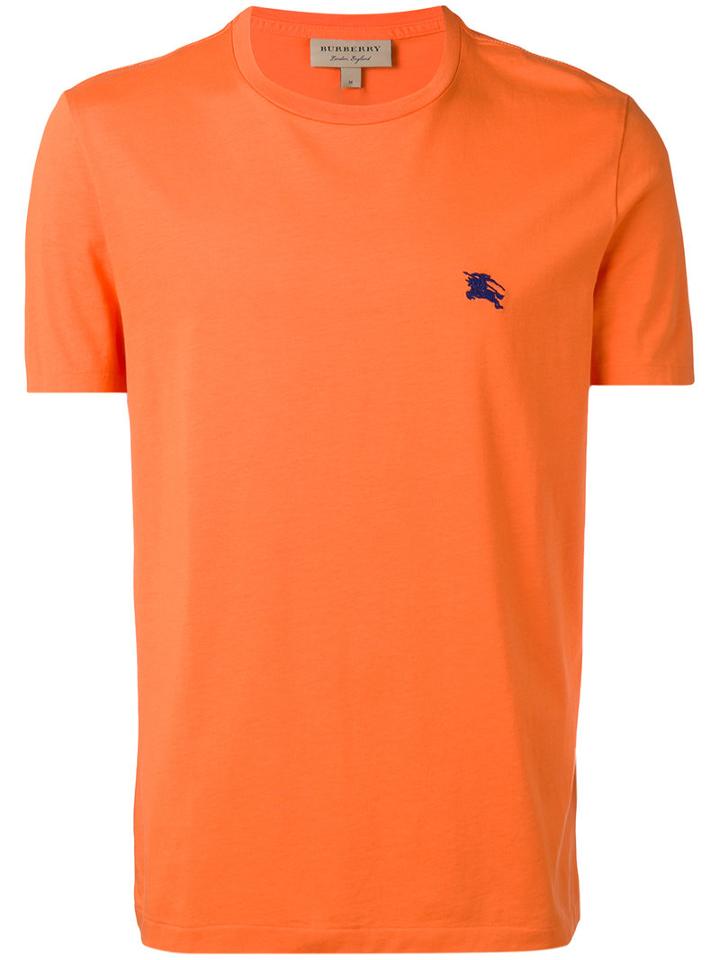 Burberry - Short Sleeve T-shirt - Men - Cotton - L, Yellow/orange, Cotton