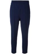 Boboutic Cropped Trousers, Women's, Size: Small, Blue, Viscose/polyester