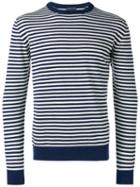 Etro Striped Sweatshirt, Men's, Size: Large, Blue, Cashmere