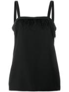 Dkny Feather Embellished Top - Black