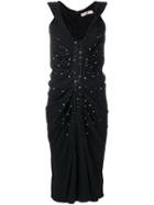 Christian Dior Pre-owned Embellished Ruched Dress - Black