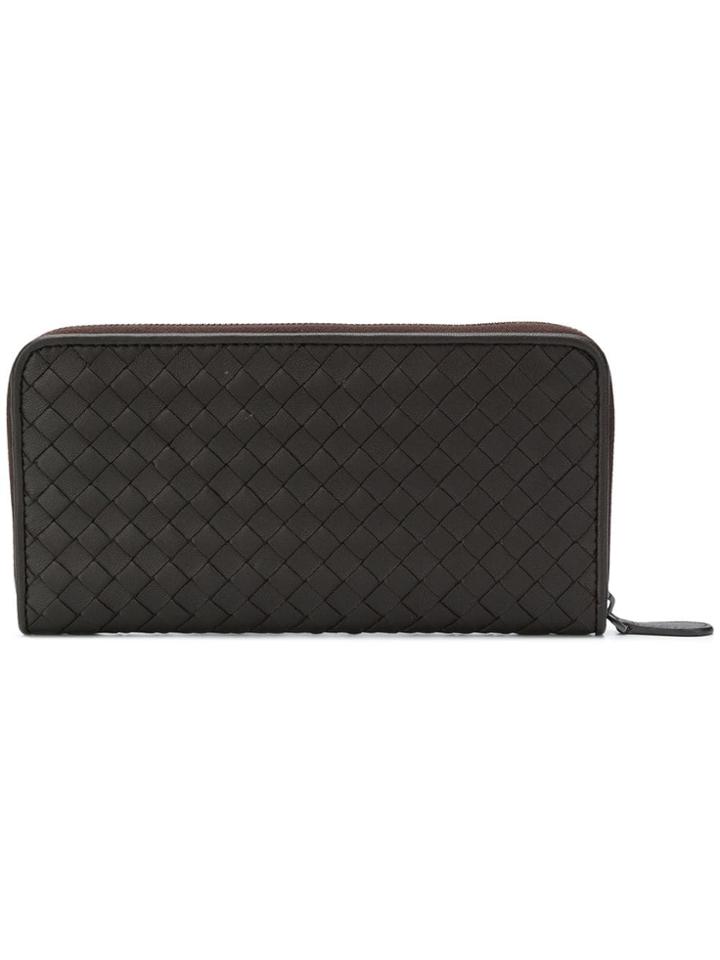 Bottega Veneta Zip Around Wallet - Brown