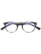 Family Affair - Round Frame Glasses - Unisex - Acetate - 46, Grey, Acetate
