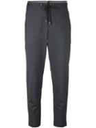 Brunello Cucinelli - Drawstring Trousers - Women - Polyamide/polyester/spandex/elastane/wool - 40, Grey, Polyamide/polyester/spandex/elastane/wool