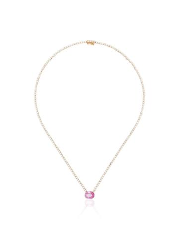 Anita Ko Choker Necklace - Rose Gold/pink