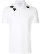 Givenchy Star Print Polo Shirt - White