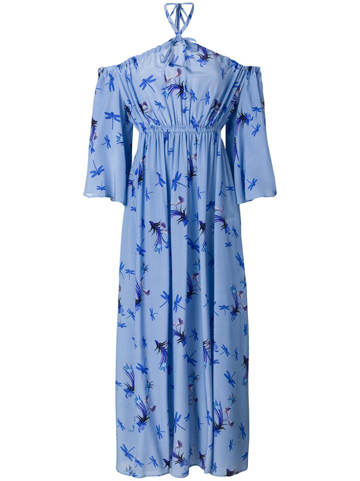 Vivetta Floral Printed Dress - Blue