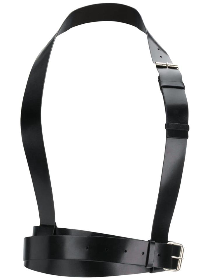 Ann Demeulemeester Wide Harness Belt - Black