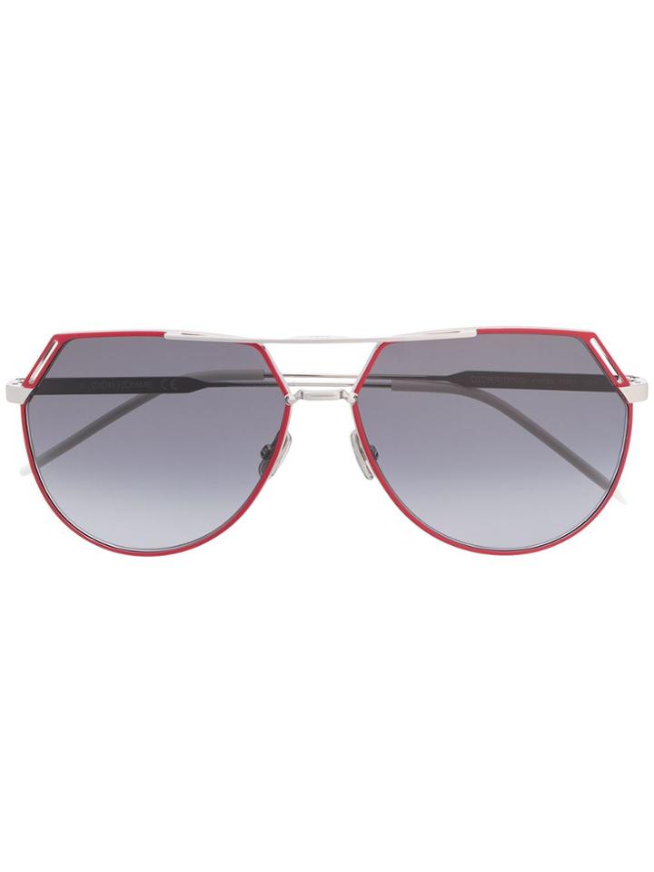 Dior Eyewear Riding Aviator-style Sunglasses - Silver
