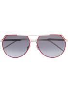 Dior Eyewear Riding Aviator-style Sunglasses - Silver