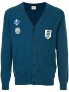 Kent & Curwen V-neck Cardigan - Blue