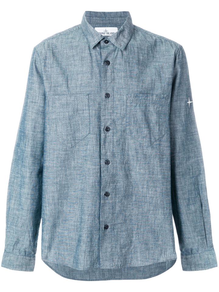 Stone Island Classic Fitted Shirt - Grey