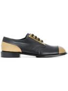 Marni Metallic Colour Block Brogues - Black