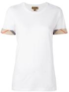 Burberry House Check Trim T-shirt - White