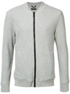 Atm Anthony Thomas Melillo Thermal Stitch Bomber Jacket, Men's, Size: Medium, Grey, Cotton/polyester