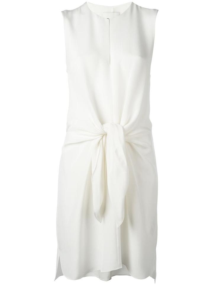 3.1 Phillip Lim Tie-front Dress, Women's, Size: 6, White, Silk