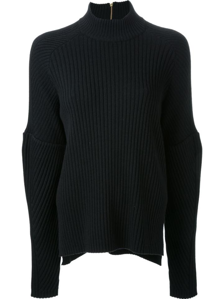 Muveil Ribbed Jumper, Women's, Size: 36, Black, Wool