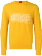 Z Zegna Logo Knit Jumper - Yellow & Orange