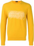 Z Zegna Logo Knit Jumper - Yellow & Orange