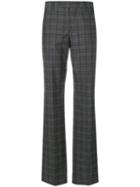 Maison Margiela - Check Straight Leg Trousers - Women - Cotton/wool - 38, Grey, Cotton/wool