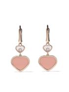 Chopard 18k Rose Gold Happy Hearts Diamond Earrings