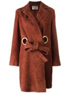 Stine Goya Alva Coat, Women's, Size: Medium, Brown, Goat Suede