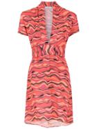Amir Slama Printed Short Dress - Red