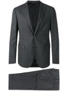 Tonello Two-piece Check Suit - Grey