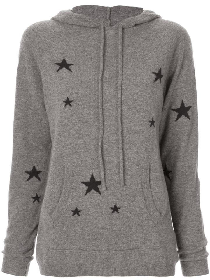 Chinti & Parker Star Knit Hoodie - Grey