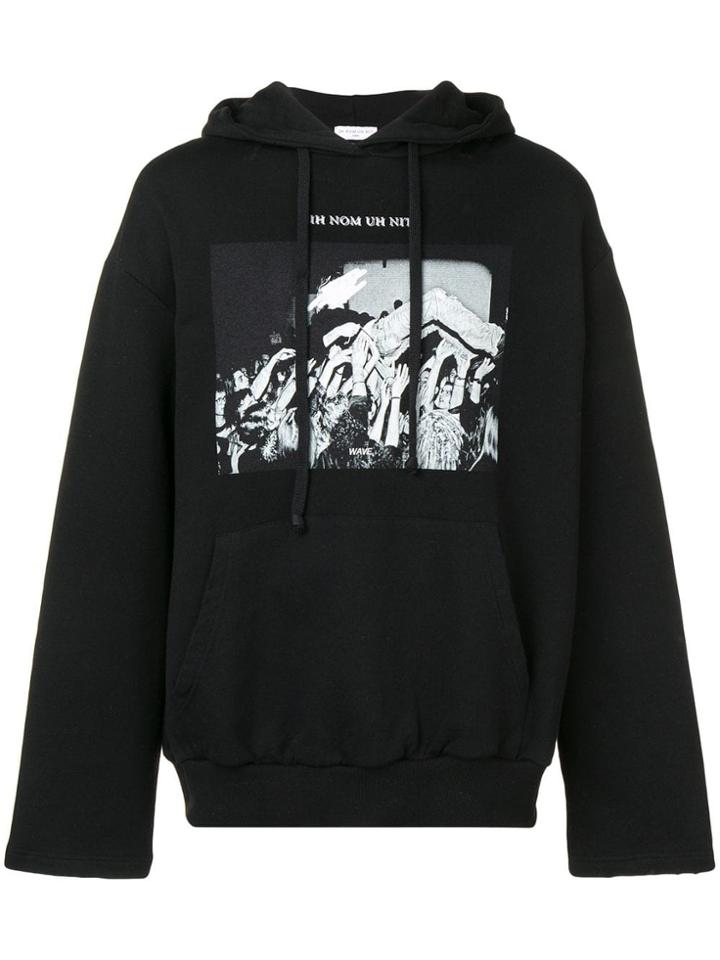 Ih Nom Uh Nit Crowd Surf Print Hoodie - Black