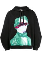 Valentino V Face Hooded Sweater - Black