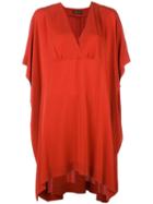 Loro Piana Oversized Dress, Women's, Size: Small, Red, Silk/spandex/elastane