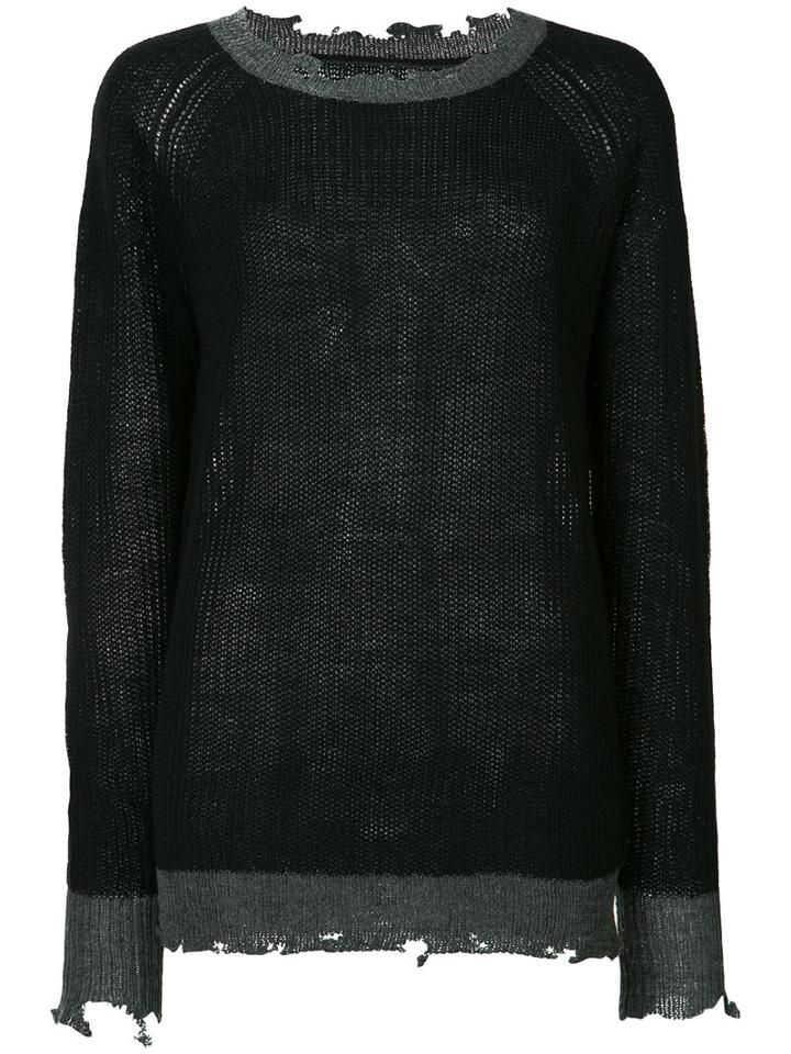 Rta - Cassandra Raglan Sweater - Women - Acrylic - S, Black, Acrylic