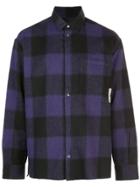 Corelate Oversized Check Shirt - Purple